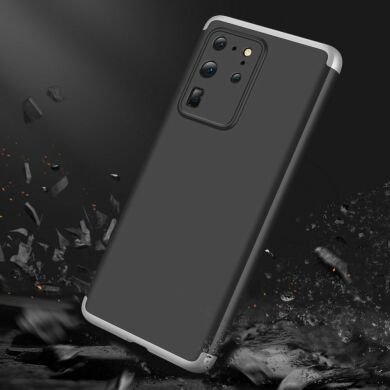 Защитный чехол GKK Double Dip Case для Samsung Galaxy S20 Ultra (G988) - Black / Silver