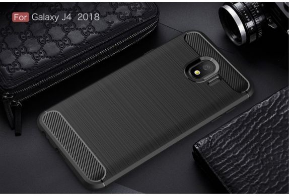 Защитный чехол UniCase Carbon для Samsung Galaxy J4 2018 (J400) - Black