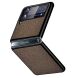 Защитный чехол UniCase Cloth Texture (FF) для Samsung Galaxy Flip 3 - Brown. Фото 3 из 5