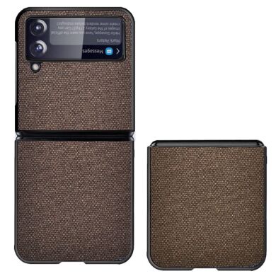 Защитный чехол UniCase Cloth Texture (FF) для Samsung Galaxy Flip 3 - Brown