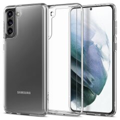 Защитный чехол Spigen (SGP) Crystal Hybrid для Samsung Galaxy S21 Plus (G996) - Crystal Clear