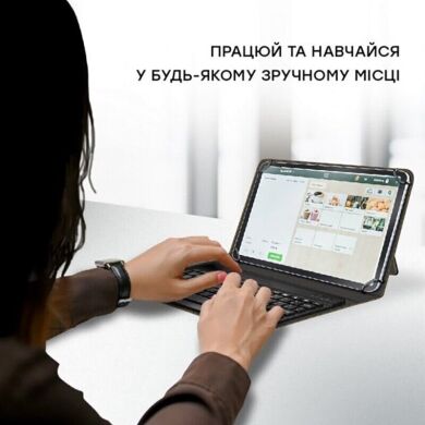 Універсальний чохол-клавіатура AirON Premium Universal для планшетів з діагоналлю 10-11 дюймів - Black