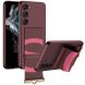 Защитный чехол GKK Leather Strap Cover для Samsung Galaxy S23 Plus (S916) - Wine Red. Фото 1 из 7