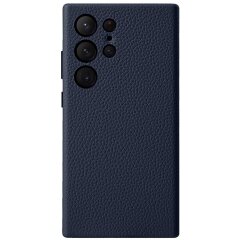 Кожаный чехол MELKCO Classic Case для Samsung Galaxy S24 Ultra (S928) - Dark Blue