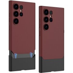 Защитный чехол GKK Magnetic Dip Case для Samsung Galaxy S24 Ultra (S928) - Red / Black