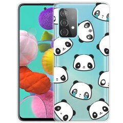 Силіконовий (TPU) чохол Deexe Pretty Glossy для Samsung Galaxy A13 (А135) - Cute Pandas