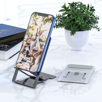 Универсальная подставка Hoco PH43 для смартфонов и планшетов - Silver