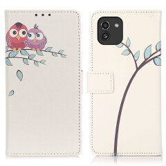 Чохол Deexe Life Style Wallet для Samsung Galaxy A03 (A035) - Owls