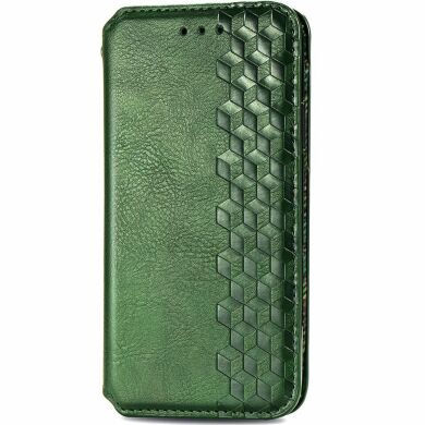 Чехол Deexe Rhombus Wallet для Samsung Galaxy A55 (A556) - Green