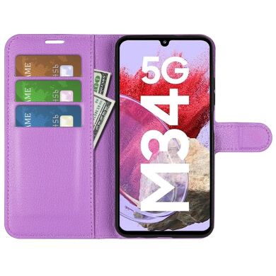 Чехол-книжка Deexe Book Type для Samsung Galaxy M34 (M346) - Purple