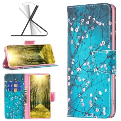 Чехол-книжка Deexe Color Wallet для Samsung Galaxy A05s (A057) - Plum Blossom