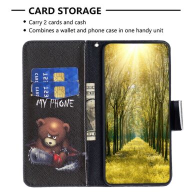 Чехол-книжка Deexe Color Wallet для Samsung Galaxy A05s (A057) - Bear