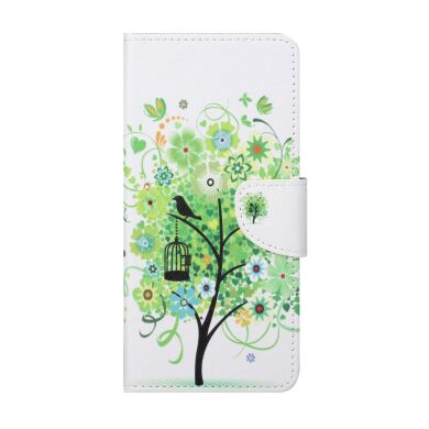 Чехол-книжка Deexe Color Wallet для Samsung Galaxy A32 (А325) - Green Tree