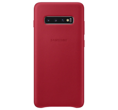 Чехол Leather Cover для Samsung Galaxy S10 Plus (G975) EF-VG975LREGRU - Red