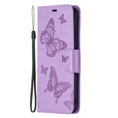Чехол UniCase Butterfly Pattern для Samsung Galaxy A02s (A025) - Purple
