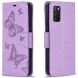 Чехол UniCase Butterfly Pattern для Samsung Galaxy A02s (A025) - Purple. Фото 1 из 8