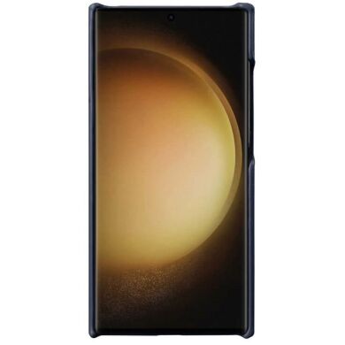 Кожаный чехол MELKCO Leather Case для Samsung Galaxy S24 Ultra (S928) - Dark Blue