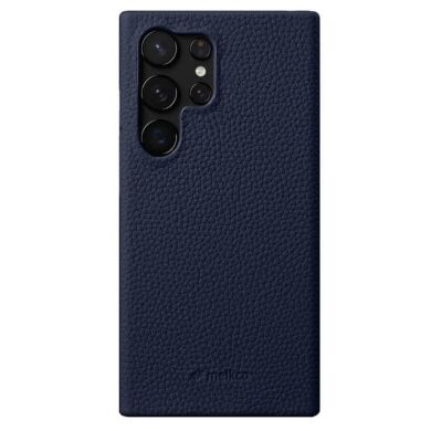 Кожаный чехол MELKCO Leather Case для Samsung Galaxy S24 Ultra (S928) - Dark Blue