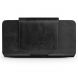 Кожаный чехол на пояс QIALINO Belt Holster для смартфонов - Black. Фото 1 из 11