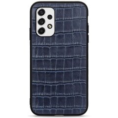 Кожаный чехол UniCase Croco Skin для Samsung Galaxy A53 (A536) - Blue