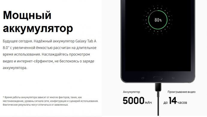 Планшет Samsung Galaxy Tab A 8.0 (2017) 16GB LTE (T385) Silver