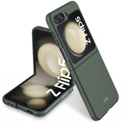 Пластиковый чехол Deexe Hard Cover (FF) для Samsung Galaxy Flip 5 - Green