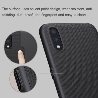 Пластиковый чехол NILLKIN Frosted Shield для Samsung Galaxy A01 (A015) - Black