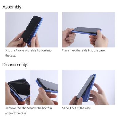 Пластиковый чехол NILLKIN Frosted Shield для Samsung Galaxy A52 (A525) / A52s (A528) - Blue