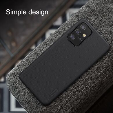 Пластиковый чехол NILLKIN Frosted Shield для Samsung Galaxy A52 (A525) / A52s (A528) - Black