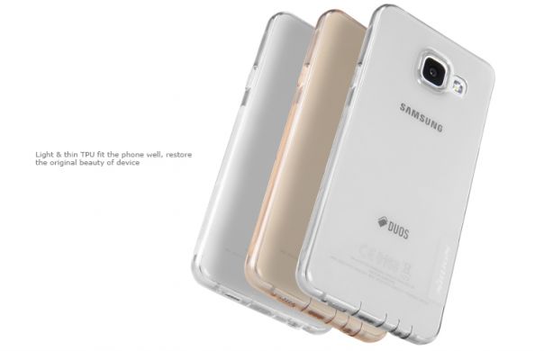 Силиконовая накладка NILLKIN Nature TPU для Samsung Galaxy A3 2016 (A310) - Gold