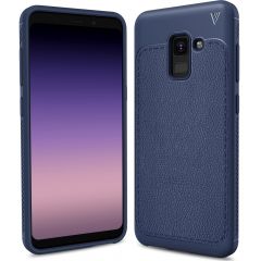Силиконовый чехол IVSO Gentry Series для Samsung Galaxy A8+ 2018 (A730) - Dark Blue