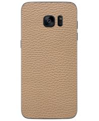 Кожаная наклейка Glueskin для Samsung Galaxy S7 edge - Classic Ivory