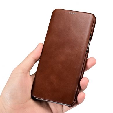 Шкіряний чохол ICARER Slim Flip для Samsung Galaxy S8 (G950), Коричневий