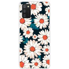 Силиконовый (TPU) чехол Deexe Life Style для Samsung Galaxy A02s (A025) - Chrysanthemum