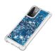 Силиконовый (TPU) чехол Deexe Liquid Glitter для Samsung Galaxy A72 (А725) - Blue. Фото 4 из 7