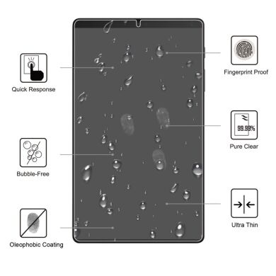 Защитное стекло Deexe HD Glass для Samsung Galaxy Tab A7 Lite (T220/T225)