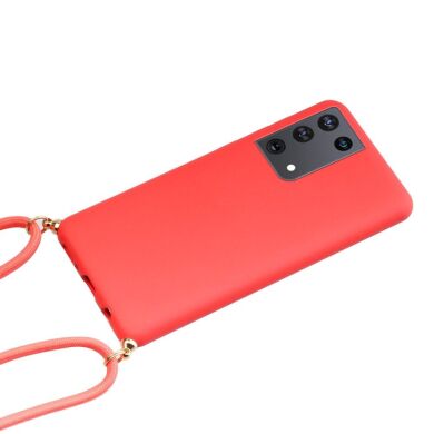 Защитный чехол Deexe Astra Case для Samsung Galaxy S21 Ultra (G998) - Red