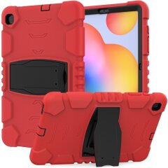 Захисний чохол Deexe Color Kickstand для Samsung Galaxy Tab S6 lite / S6 Lite (2022/2024) - Red / Black