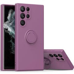 Защитный чехол Deexe Color Shell для Samsung Galaxy S23 Ultra - Cherry Blossom Purple