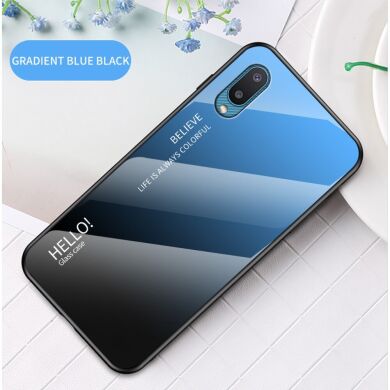 Защитный чехол Deexe Gradient Color для Samsung Galaxy A02 (A022) - Black / Blue