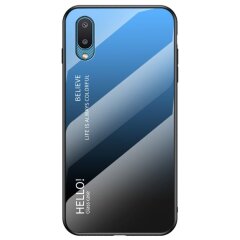Защитный чехол Deexe Gradient Color для Samsung Galaxy A02 (A022) - Black / Blue