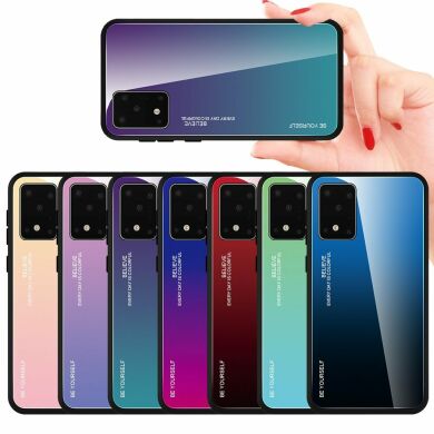 Защитный чехол Deexe Gradient Color для Samsung Galaxy S20 Plus (G985) - Pink / Purple
