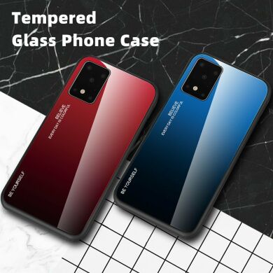Защитный чехол Deexe Gradient Color для Samsung Galaxy S20 Plus (G985) - Red