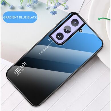 Защитный чехол Deexe Gradient Color для Samsung Galaxy S21 - Black / Blue