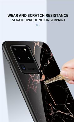 Защитный чехол Deexe Gradient Pattern для Samsung Galaxy S20 Ultra (G988) - Black / Gold