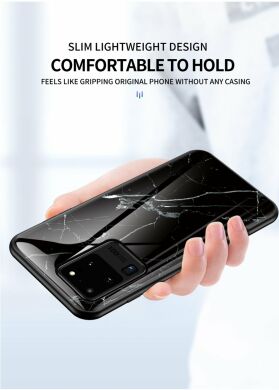 Защитный чехол Deexe Gradient Pattern для Samsung Galaxy S20 Ultra (G988) - Black