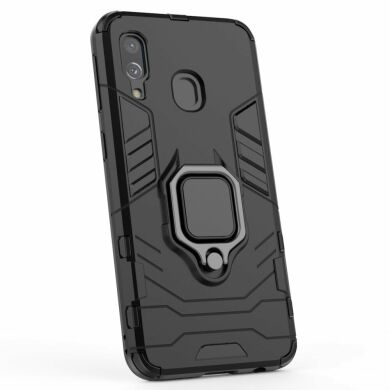 Защитный чехол Deexe Hybrid Case для Samsung Galaxy A40 (А405) - Black