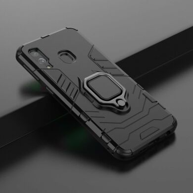 Защитный чехол Deexe Hybrid Case для Samsung Galaxy A40 (А405) - Black