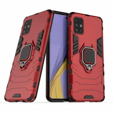 Защитный чехол Deexe Hybrid Case для Samsung Galaxy A51 (А515) - Red