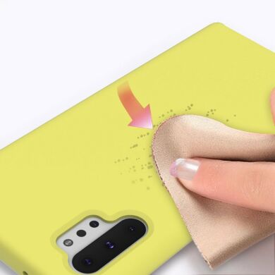 Защитный чехол Deexe Silicone Case для Samsung Galaxy Note 10+ (N975) - Yellow